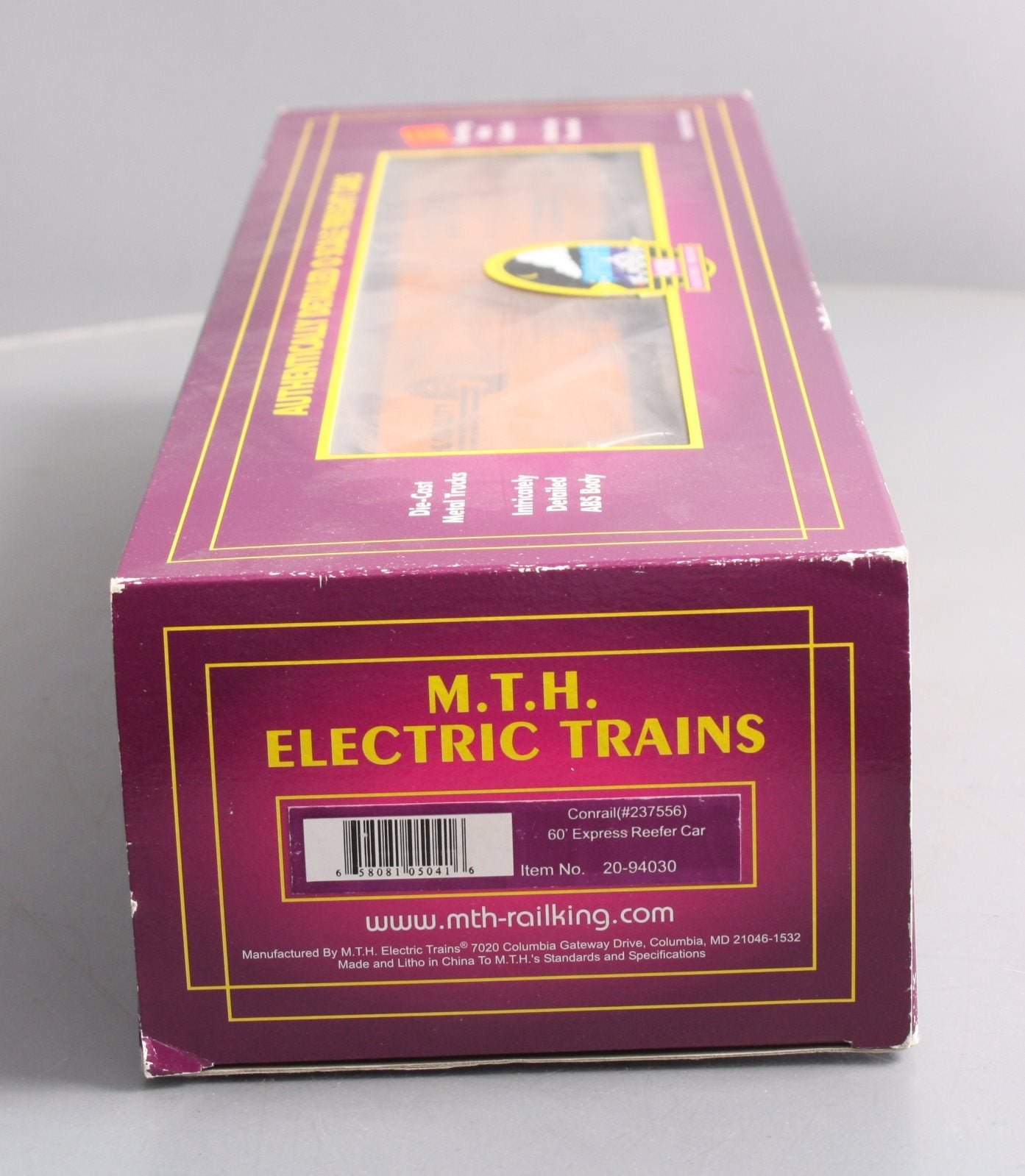 MTH 20-94030 O Conrail 60' Reefer Car #237556 LN/Box