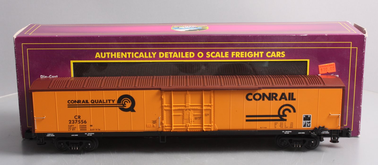 MTH 20-94030 O Conrail 60' Reefer Car #237556 LN/Box