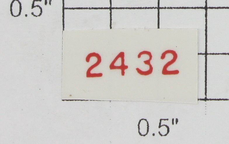 Lionel 2432-2 Red Lettering 