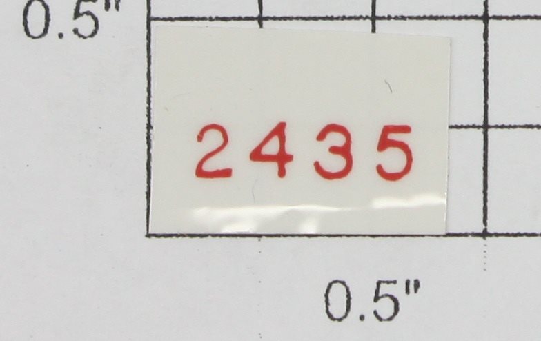 Lionel 2435-1 Red Lettering 