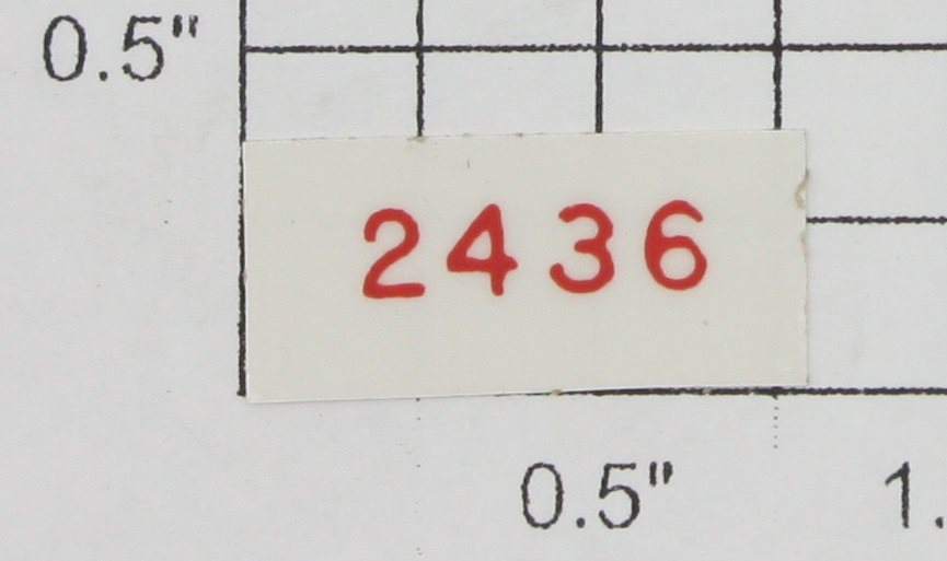 Lionel 2436-1 Red Lettering 