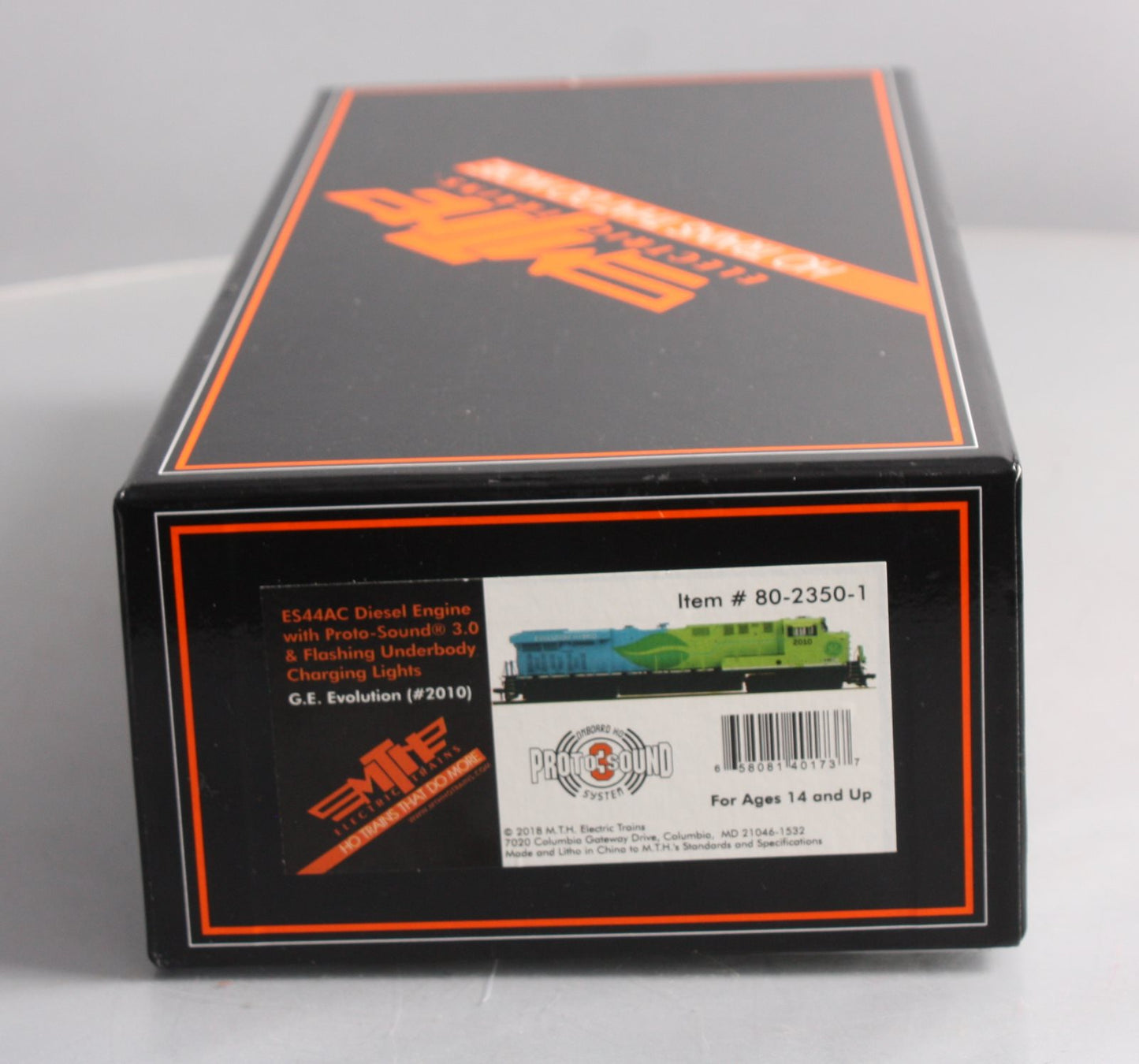MTH 80-2350-1 HO G.E. Evolution ES44AC Diesel Engine #2010 w/PS3 &DCC