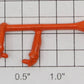 Lionel 352-5 Die-Cast Painted Orange Ice Paddle Arms