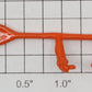 Lionel 352-5 Die-Cast Painted Orange Ice Paddle Arms