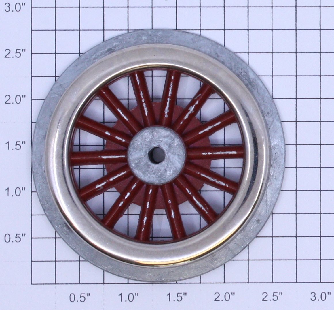 Lionel SM-72X Red Spoked 2-3/8" Std. Gauge Electric Loco Super Motor Plain Wheel