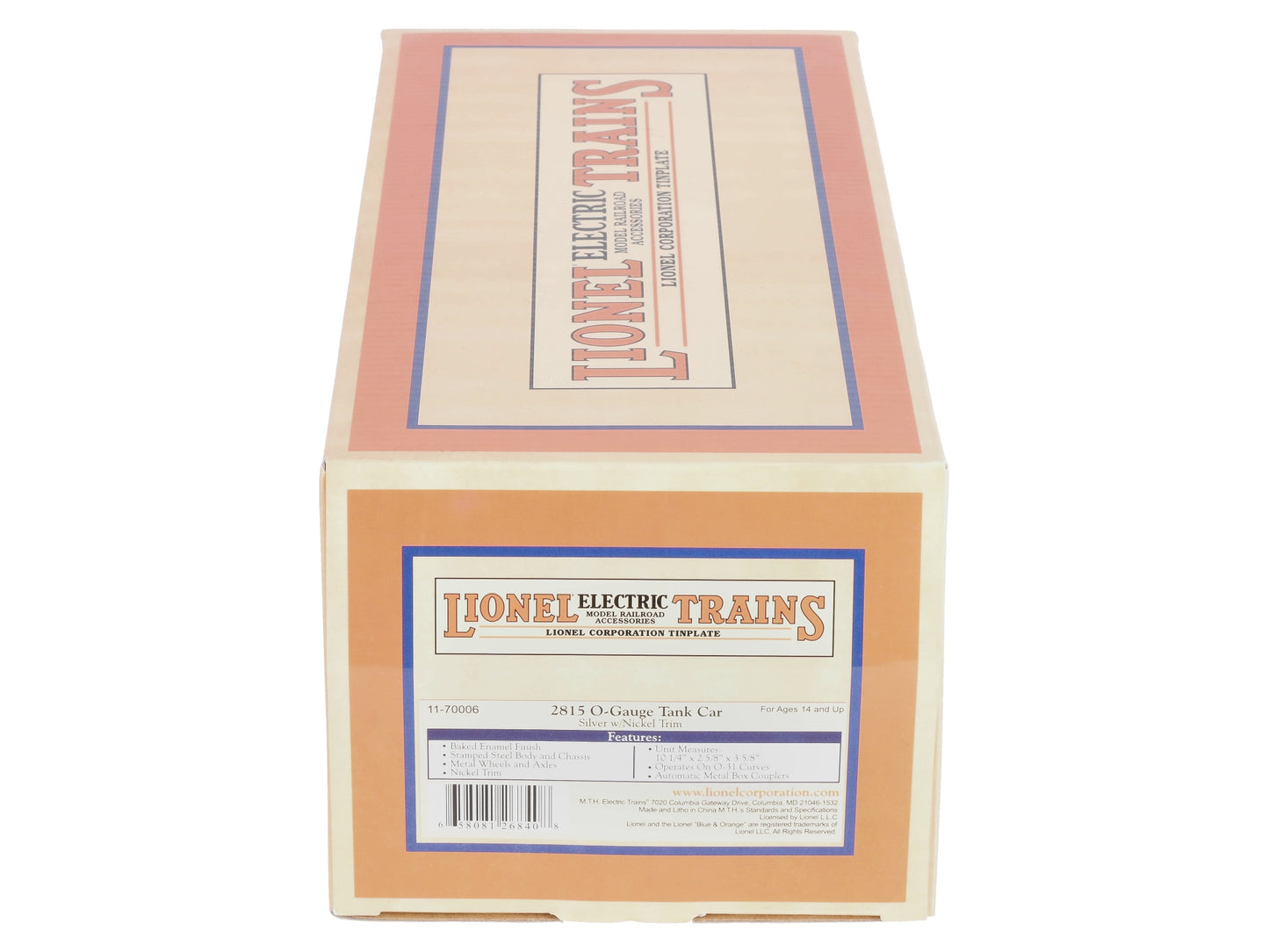 Lionel 11-70006 2815 Series Oil Car - Silver w/Nickel Trim