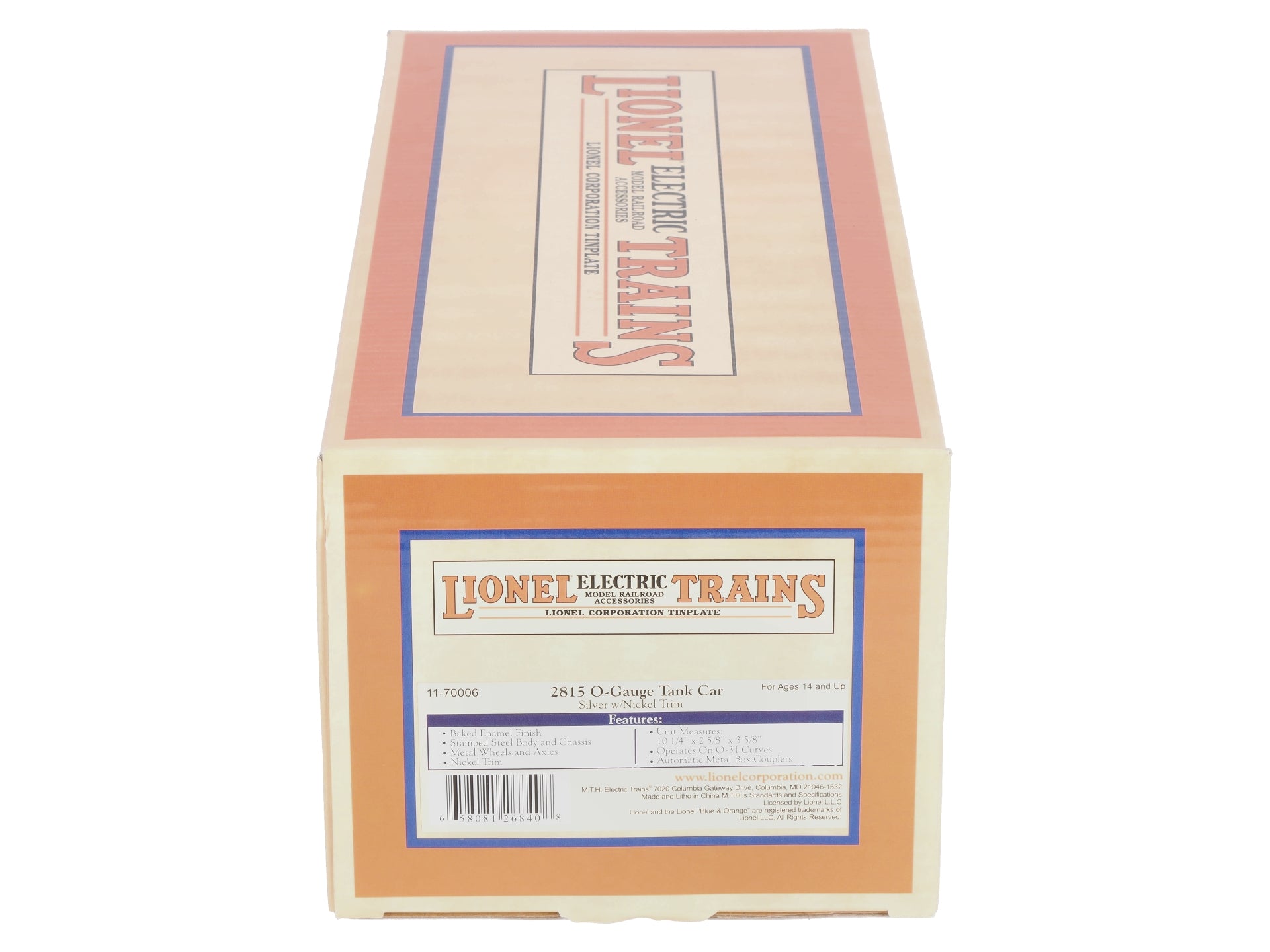Lionel 11-70006 2815 Series Oil Car - Silver w/Nickel Trim