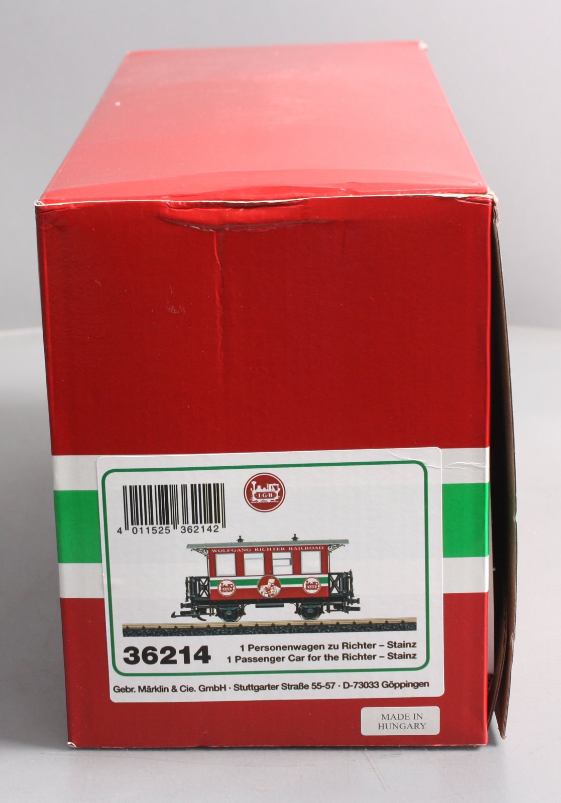 LGB 36214 G Wolf Gang Richter Stainz Passenger Car (Metal Wheels)