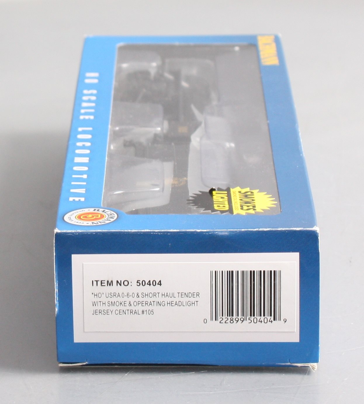 Bachmann 50404 HO Jersey Central USRA 0-6-0  Steam Loco w/Short Haul Tender