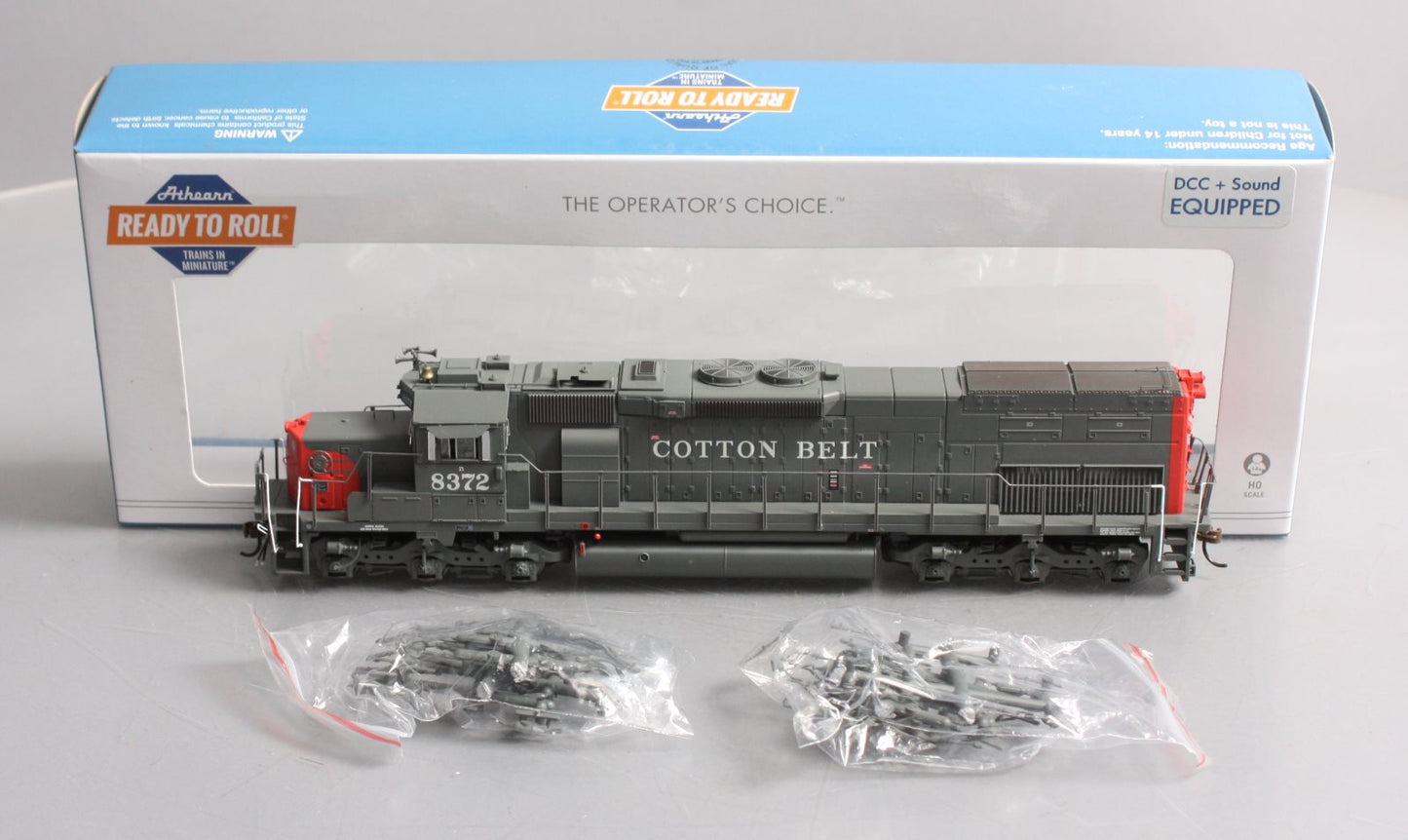 Athearn 86808 HO Cotton Belt SSW SD40T-2 Diesel Locomotive w/DCC & Sound #8372