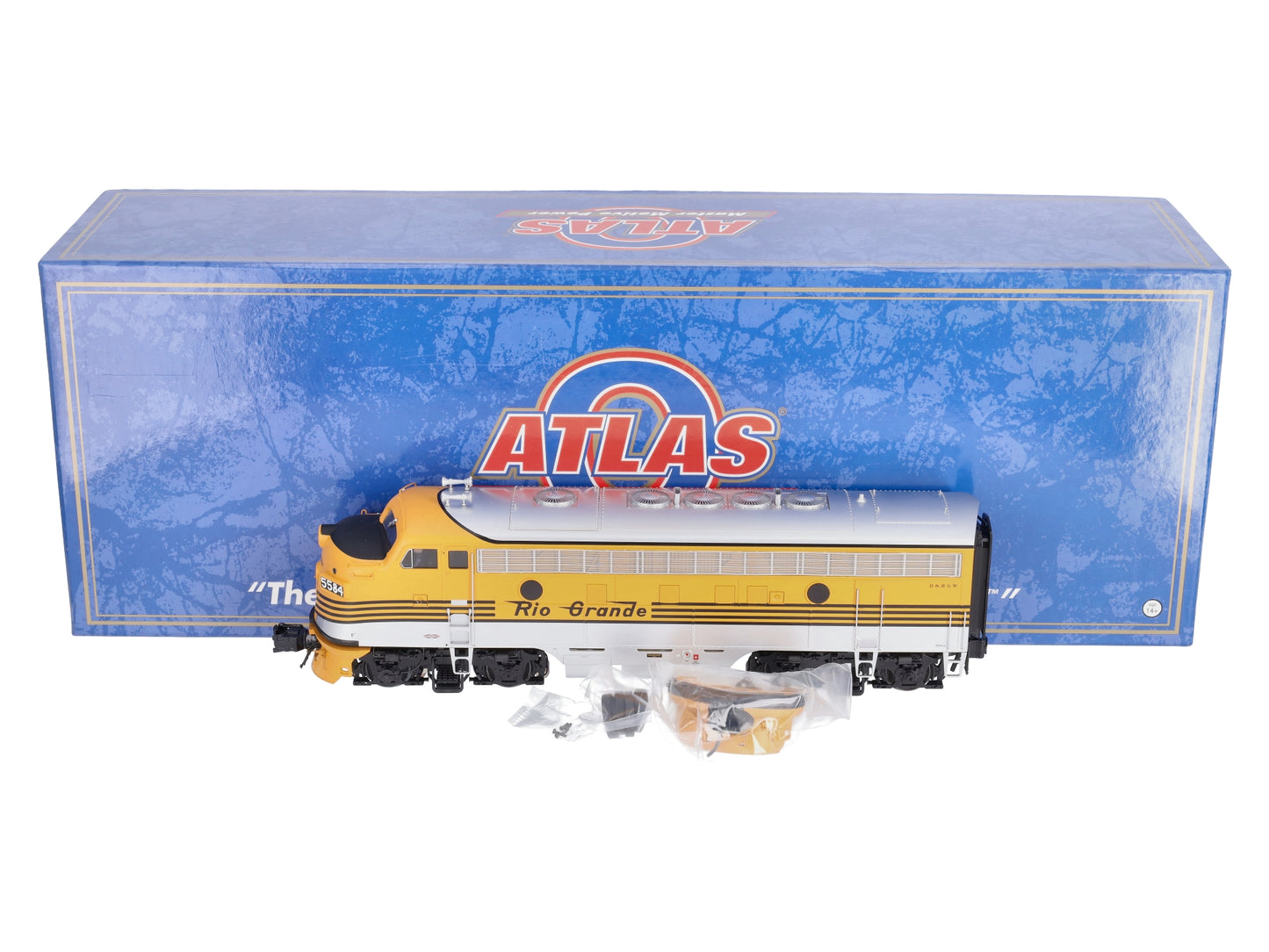 Atlas 30134037 O DRGW EMD F7A Early Phase 1 Diesel Locomotive #5584