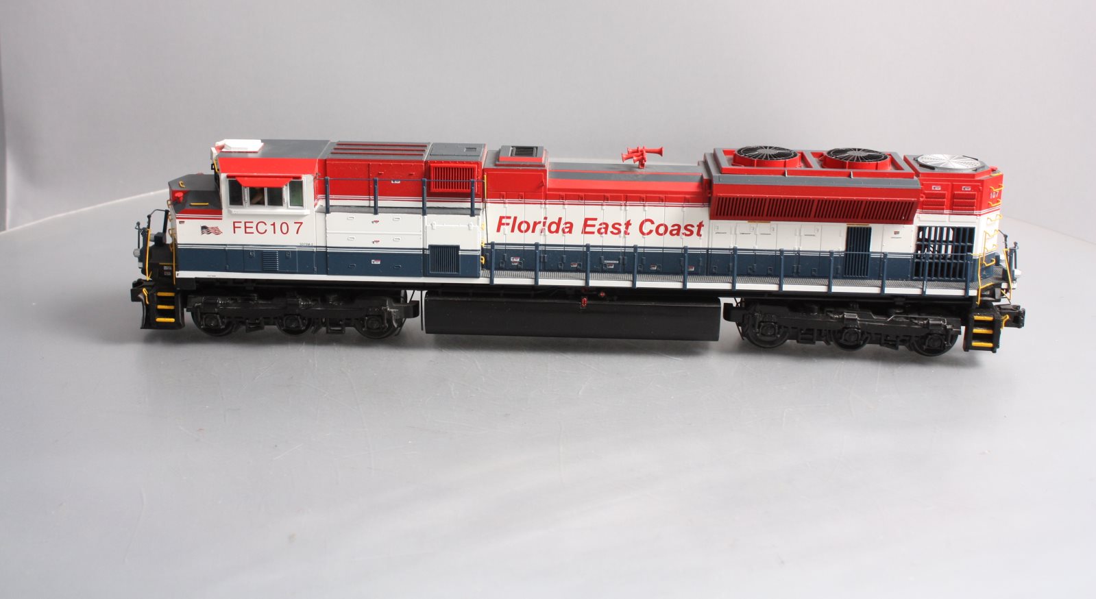 MTH 20-20524-1 Florida East Coast SD70M-2 Diesel Engine #107 w/ P-S 3 (Hi-Rail)