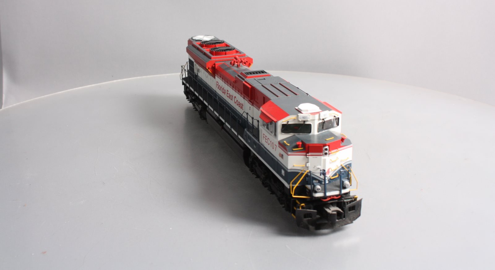 MTH 20-20524-1 Florida East Coast SD70M-2 Diesel Engine #107 w/ P-S 3 (Hi-Rail)