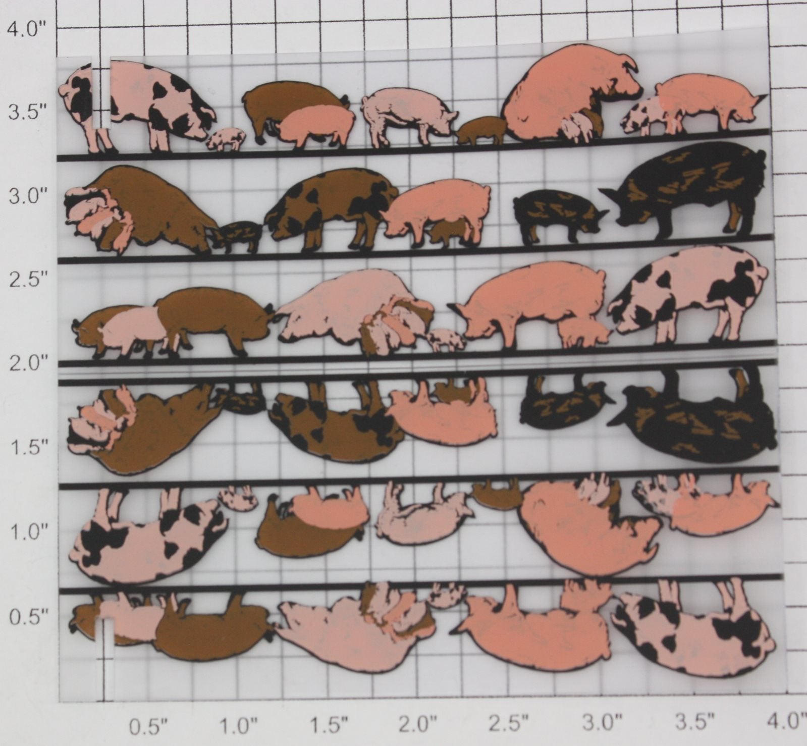 Lionel 6434-10 Pork Dispatch Car Pig Window Insert