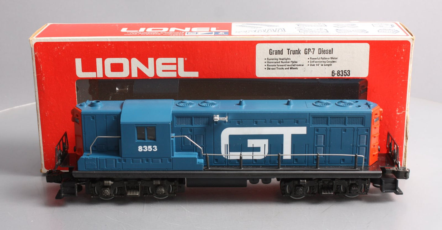 Lionel 6-8353 O Gauge Grand Trunk GP7 Diesel Locomotive LN/Box