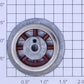 Lionel SLS-257-7 Red Spoked Teardrop Plain Wheel