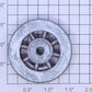 Lionel SLS-257-7 Red Spoked Teardrop Plain Wheel