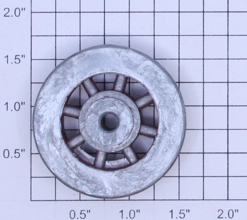 Lionel SLS-257-7 Red Spoked Teardrop Plain Wheel
