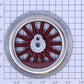 Lionel 400E-95 Red Spoked 2-3/4" Std. Gauge Steam Loco Plain Wheel (4-40 Thread)