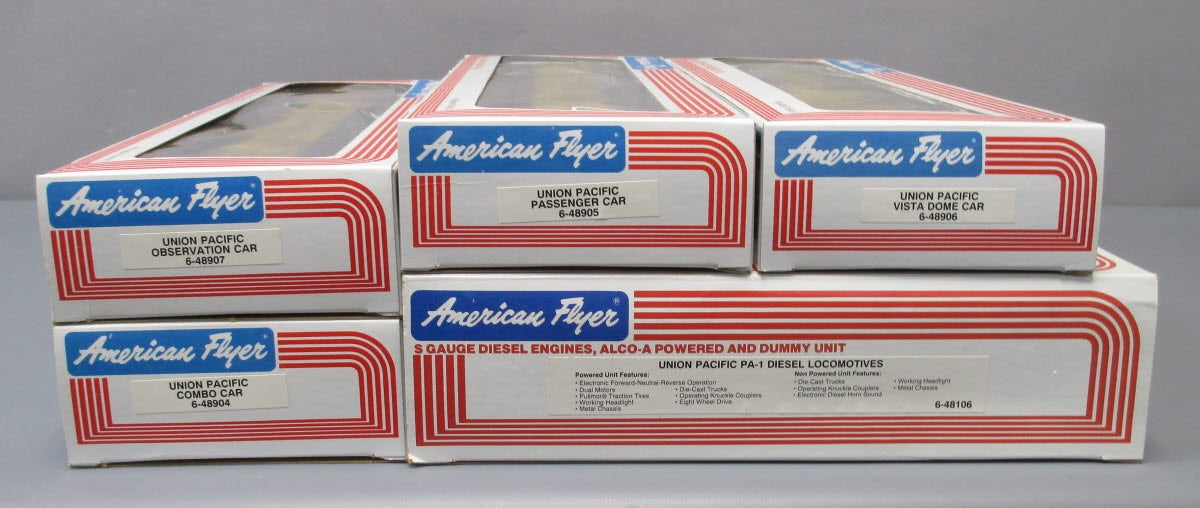 American Flyer 6-49600 S Gauge Union Pacific Pony Express Diesel Train Set MT/Box