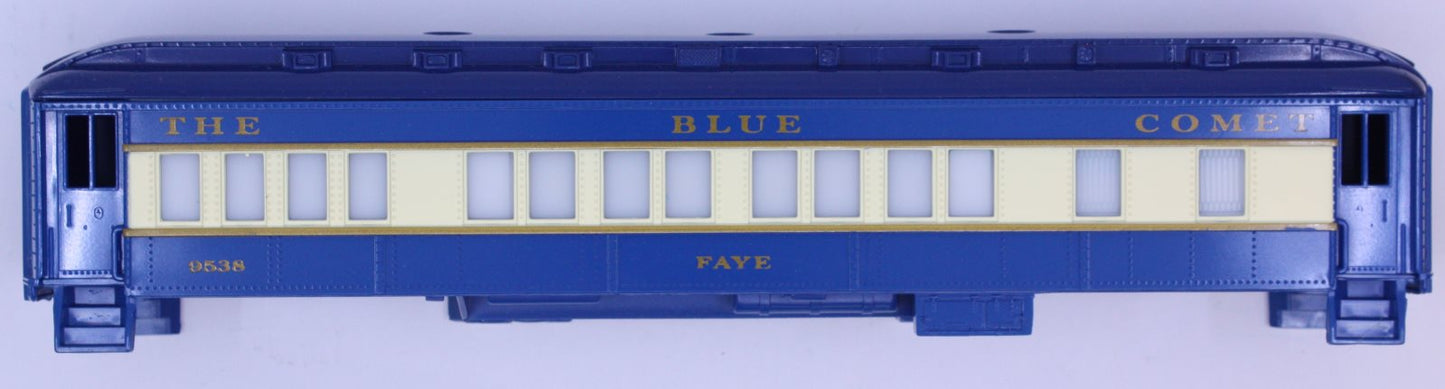 Lionel 9538-2 Blue Comet "Faye" Passenger Car Shell Body with Roof