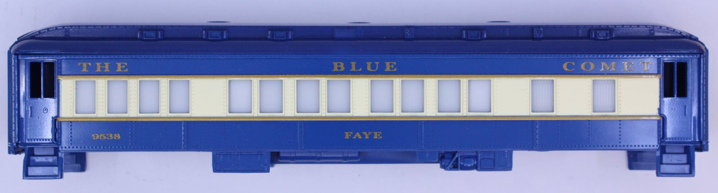 Lionel 9538-2 Blue Comet "Faye" Passenger Car Shell Body with Roof