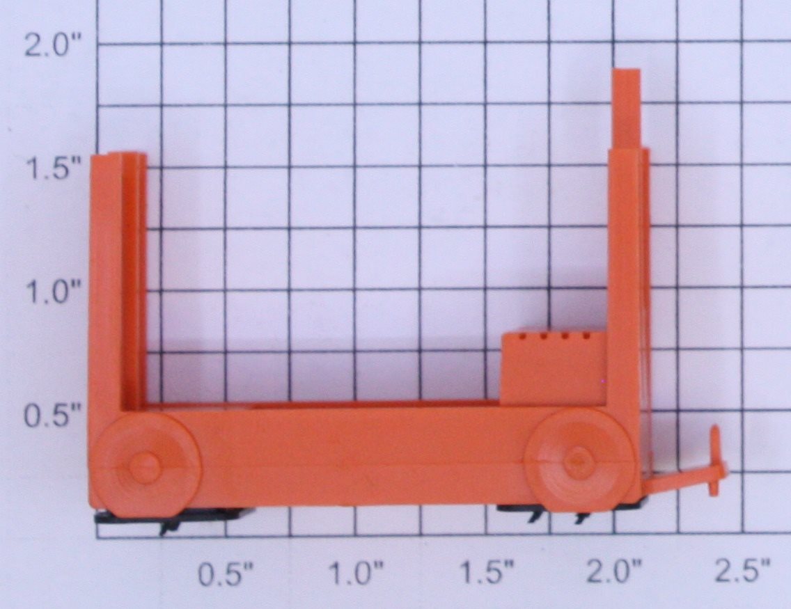 Lionel 356-34X Orange Baggage Cart Truck Body with Pads