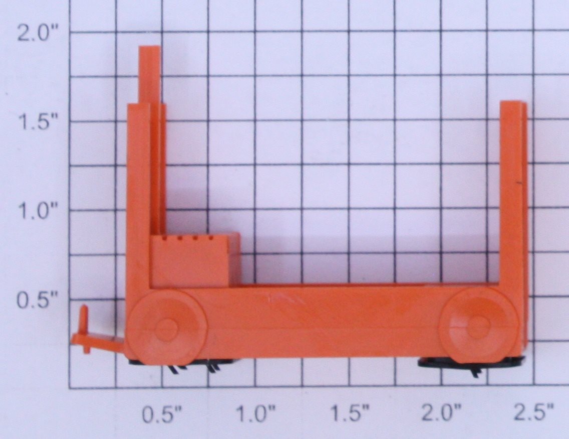 Lionel 356-34X Orange Baggage Cart Truck Body with Pads