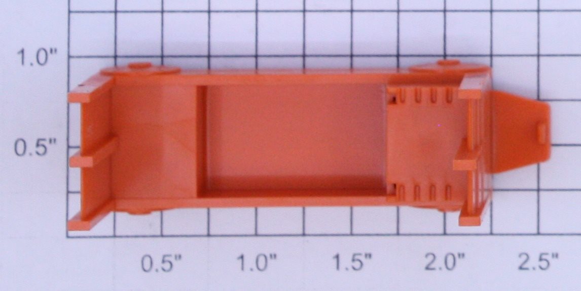 Lionel 356-34X Orange Baggage Cart Truck Body with Pads