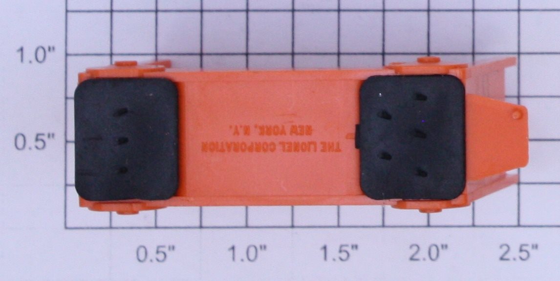 Lionel 356-34X Orange Baggage Cart Truck Body with Pads