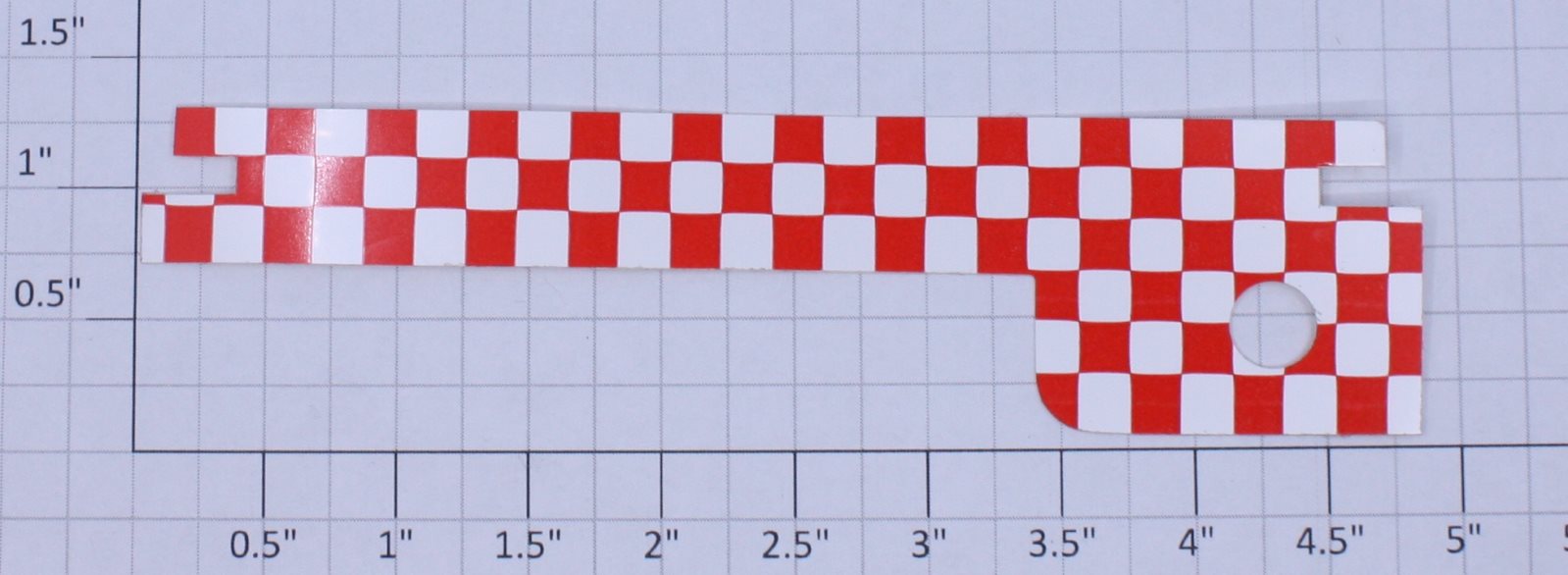 Lionel 2719-37 Refreshment Stand Red/White Checker Adhesive Sticker Decal