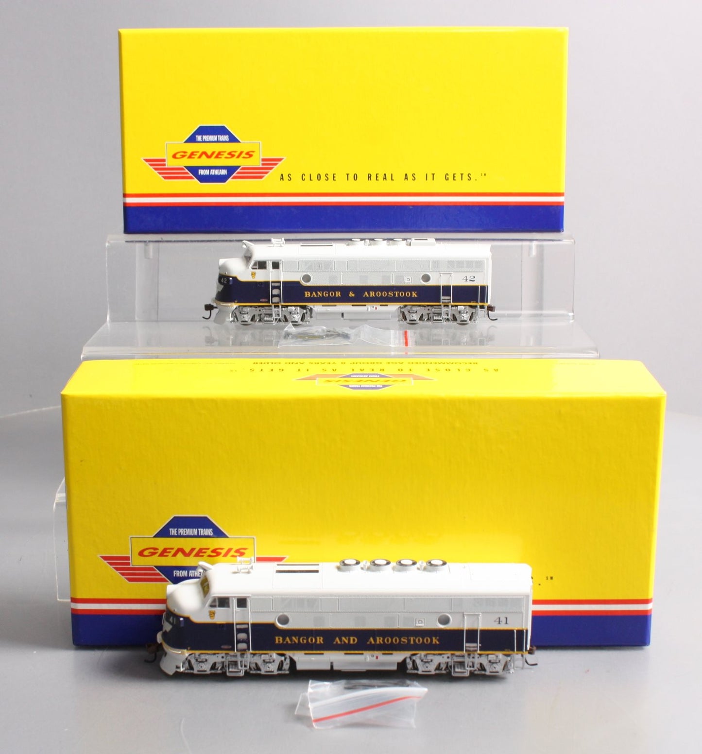 Athearn G2529 HO Bangor & Aroostook F-3A/F-3A Diesel Locomotive Set LN/Box