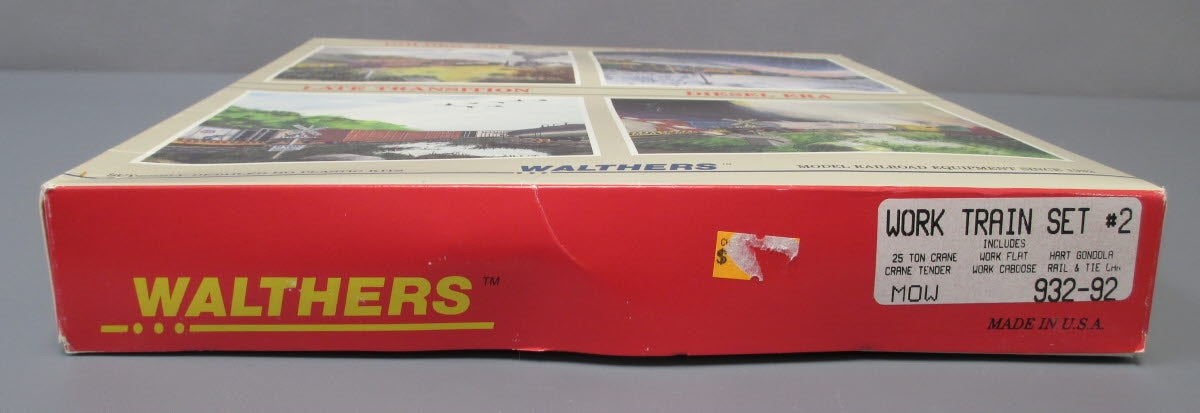 Walthers 932-92 HO Scale Maintenance of Way Work Train Set # 2 Kits (Set of 6 )