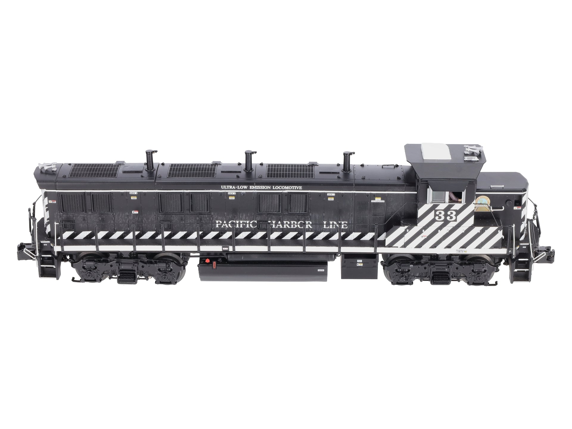 MTH 20-20238-1 Pacific Harbor Lines Genset 3GS21B Diesel Engine #33 w/ PS3 LN/Box