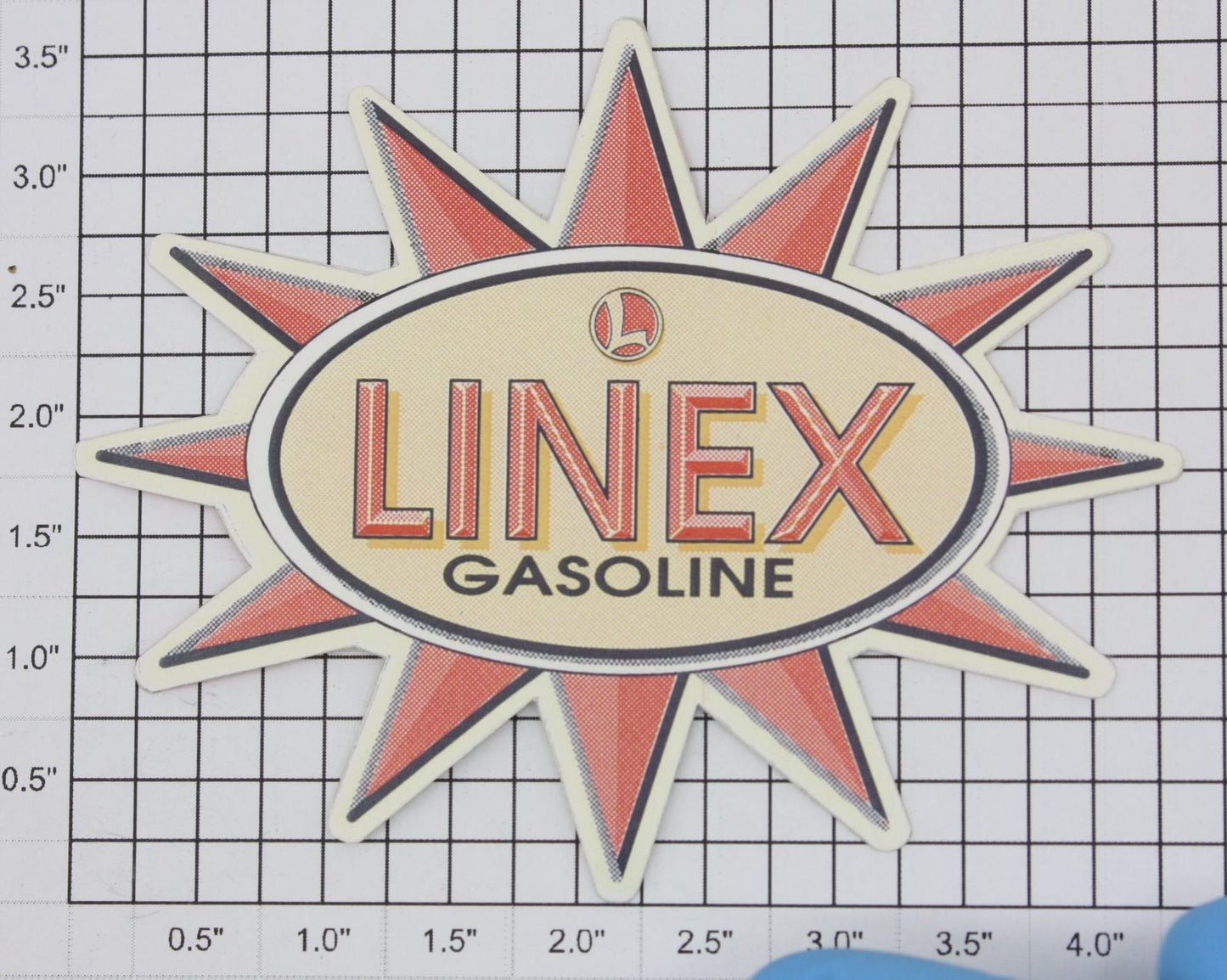 Lionel 6-22954 "Linex Gasoline" Wide Oil Tank Sticker Decal Only