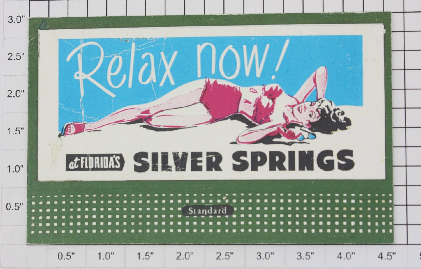 Lionel 310-07 "Relax Now! at Florida's Silver Springs" Standard Lionel Billboard