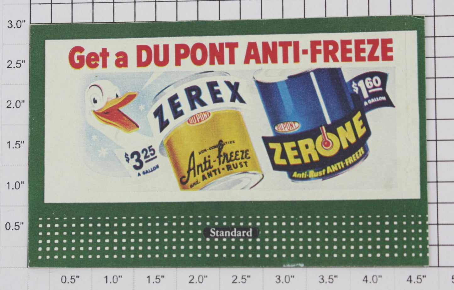 Lionel 310-22 "Du Pont Anti-Freeze" Modern Standard Lionel Billboard