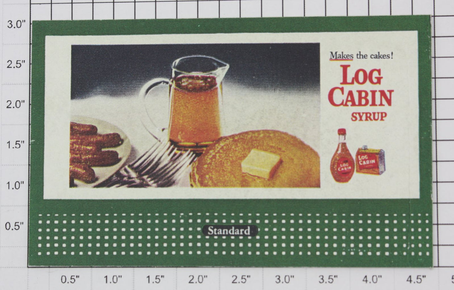 Lionel 310-23 "Log Cabin Syrup" Modern Standard Lionel Billboard