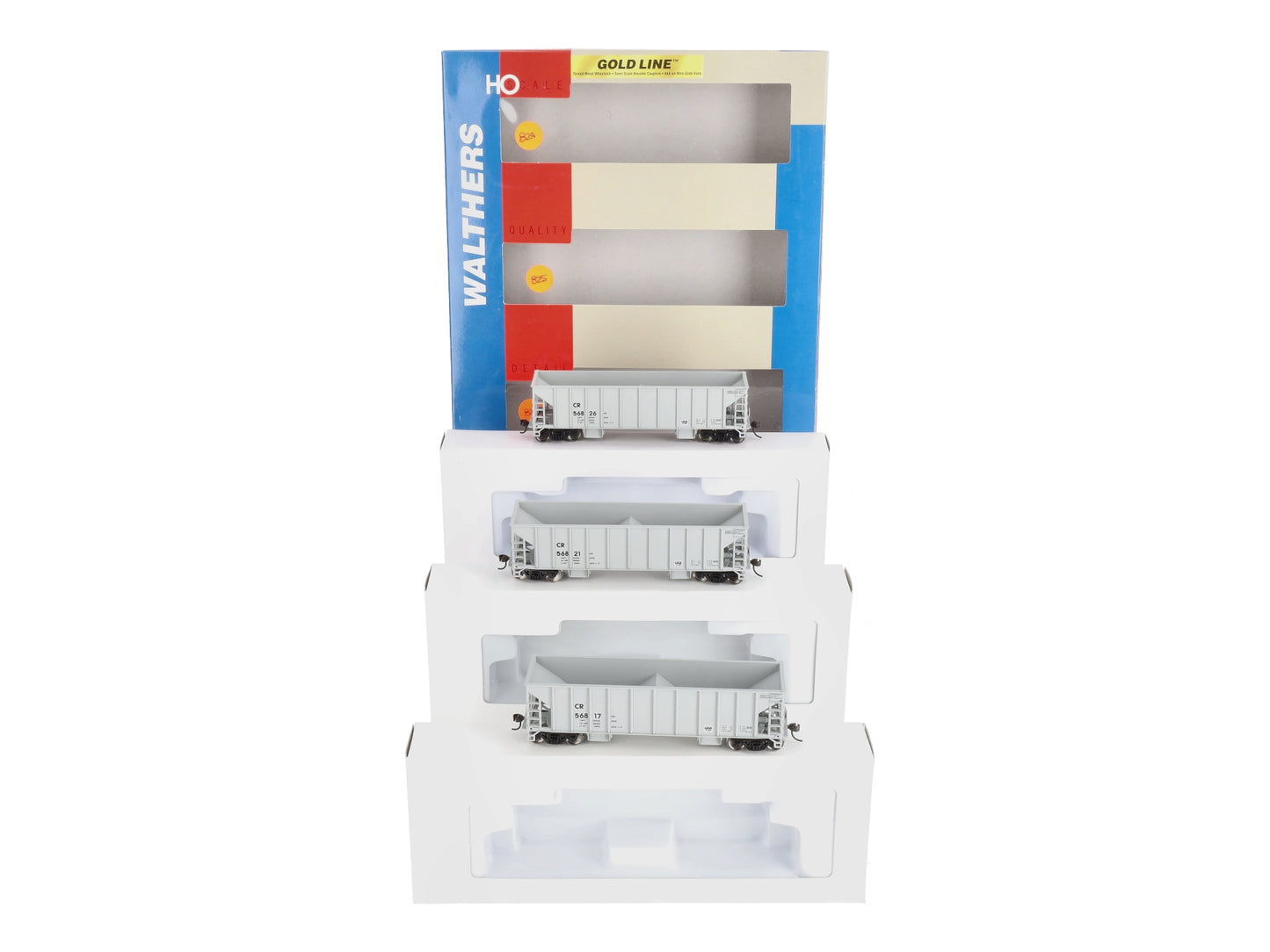 Walthers 932-34224 HO Conrail Ballast Hoppers (Set of 3) LN/Box