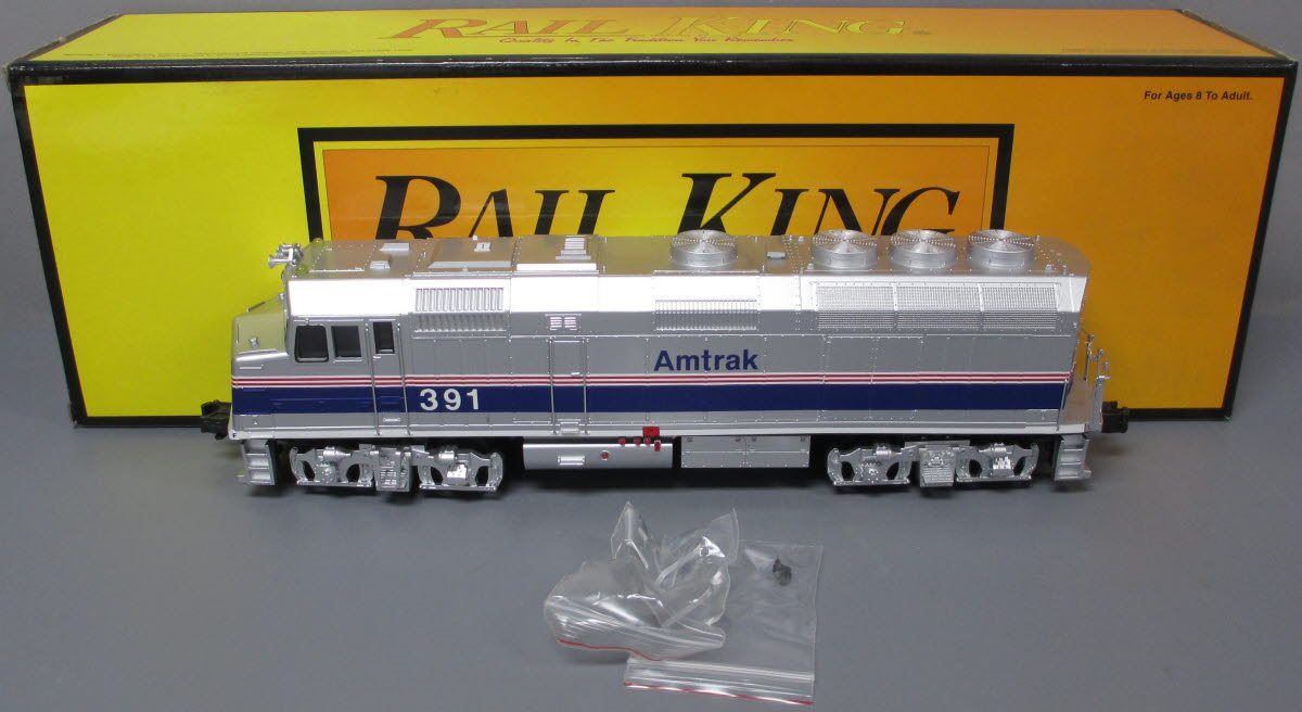 MTH 30-2265-3 Amtrak F40PH A-Unit Non-Powered Diesel Engine #391 LN/Box