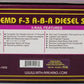 MTH 20-2220-1 O Gauge GN F3 ABA Diesel Engine Set w/PS1 #352-A/352-B/352-C LN/Box
