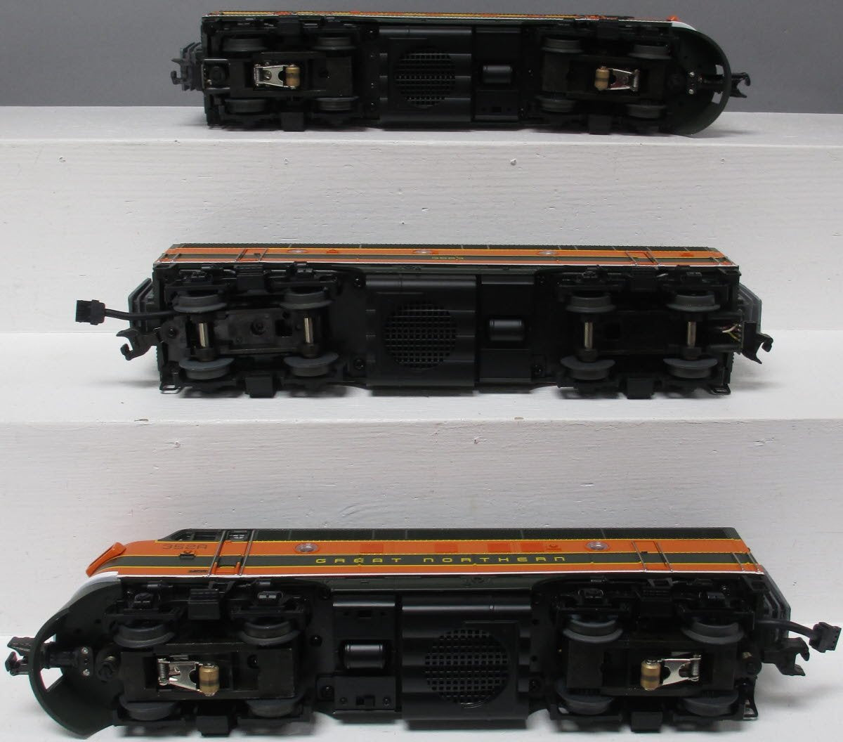 MTH 20-2220-1 O Gauge GN F3 ABA Diesel Engine Set w/PS1 #352-A/352-B/352-C LN/Box