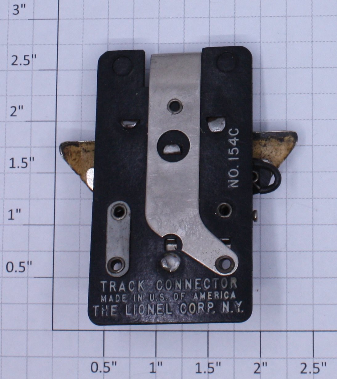 Lionel 154C O Gauge Flashing Highway Xing Signal Track Contactor w/ Rust