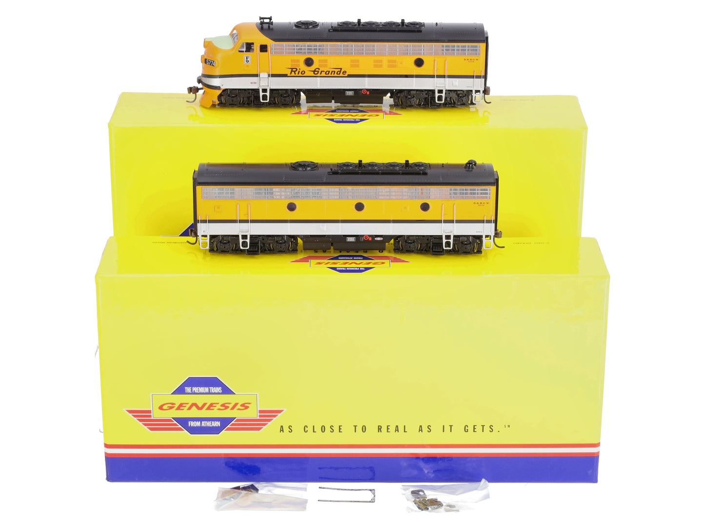 Athearn G3202 HO Scale D&RGW F-9A/B Diesel Locomotive Set LN/Box