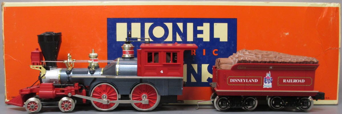 Lionel 6-18008 O Gauge Disneyland 4-4-0 Steam Locomotive & Tender #4 LN/Box