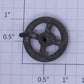 Lionel 6460-12 O Gauge Crane Car Cable Reel Open Spoke Handwheel