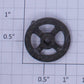 Lionel 6460-12 O Gauge Crane Car Cable Reel Open Spoke Handwheel