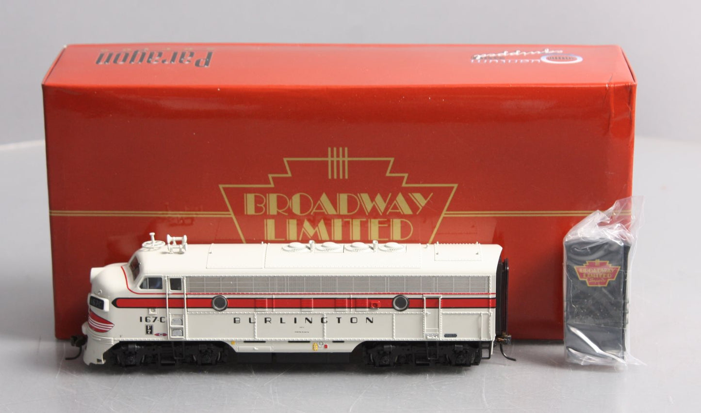 Broadway Limited 407 HO CB&Q F7A Powered Diesel Locomotive #167C w/DCC/Sound