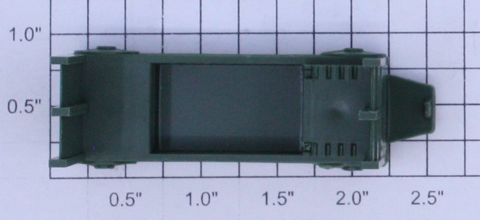 Lionel 356-34X Dark Green Baggage Cart Truck without Figure or Handrail