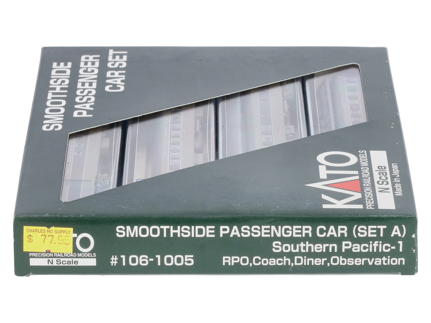 Kato 106-1005 N Southern Pacific Smoothside Passenger Car Set (A) LN/Box